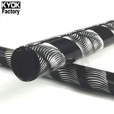 KYOK  2019   Cheap Factory Price Anodized Aluminium Engraving Pipe Curtain Rods  And  Double Curtain Rod Pole